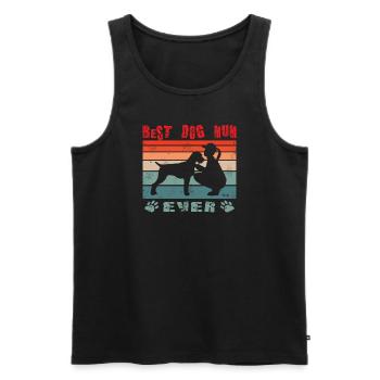 Dogs German Wirehaired Dog Owners - Men's Premium Organic Tank Top - black - Front - Michal (187cm)