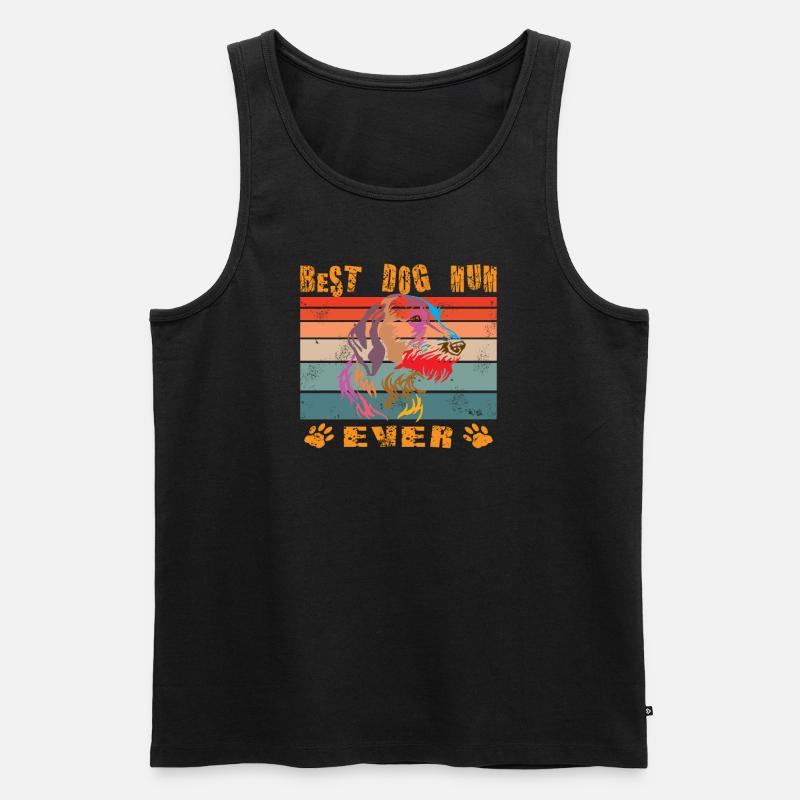 Hunde Deutsch Drahthaar Hundebesitzer - Männer Premium Bio Tank Top - Schwarz