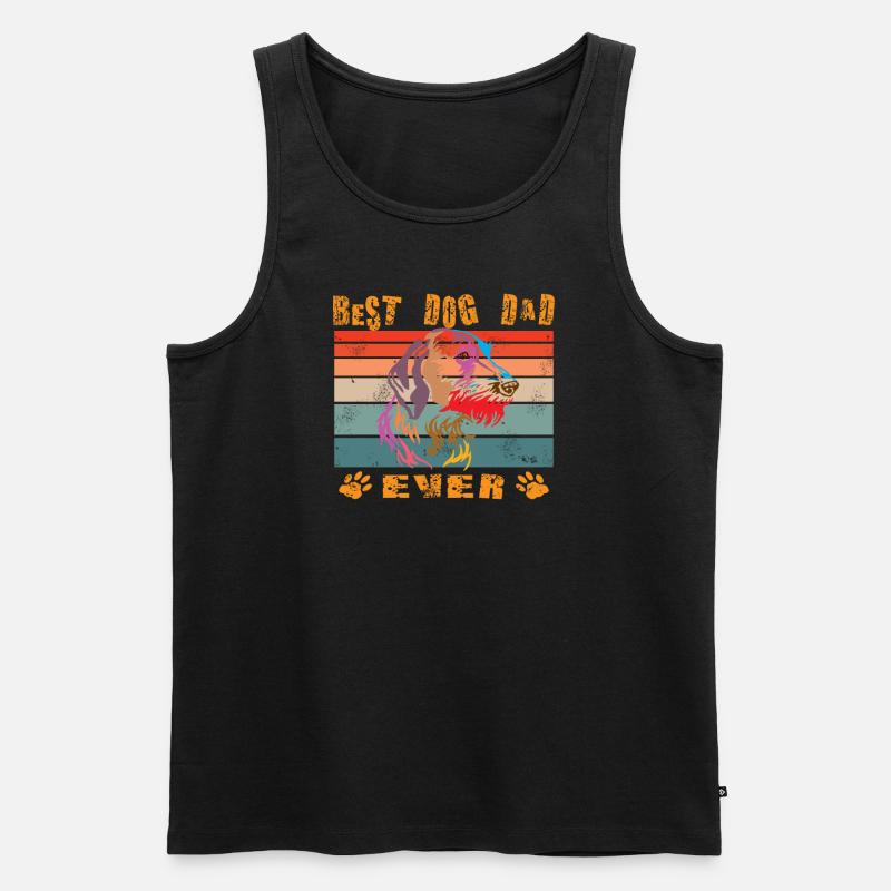 Hunde Deutsch Drahthaar Hundebesitzer - Männer Premium Bio Tank Top - Schwarz