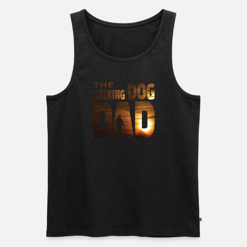 Hund Dackel Hundebesitzer Gechenkidee - Männer Premium Bio Tank Top - Schwarz