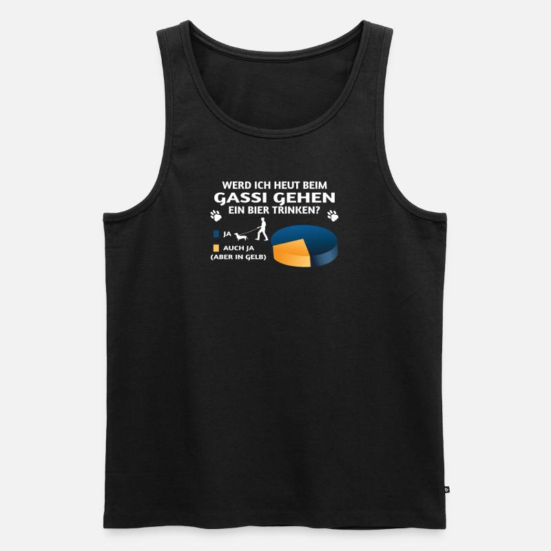 Hund Dackel Hundebesitzer Geschenkidee - Männer Premium Bio Tank Top - Schwarz