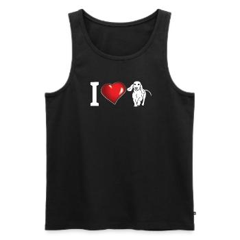 Hunderasse Dackel für Hundeliebhaber - Männer Premium Bio Tank Top - Schwarz - Vorne - Michal (187cm)