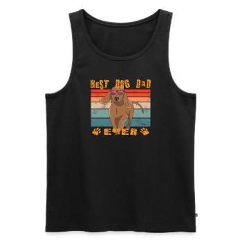 Hunderasse Dackel für Hundeliebhaber - Männer Premium Bio Tank Top - Schwarz - Vorne - Michal (187cm)
