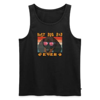 Hunderasse Dackel für Hundeliebhaber - Männer Premium Bio Tank Top - Schwarz - Vorne - Michal (187cm)