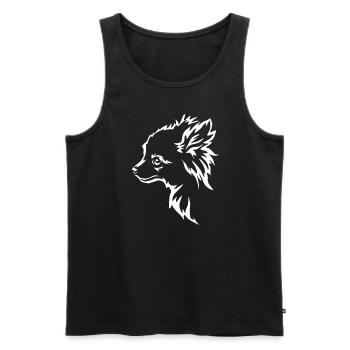 Chien Chihuahua Propriétaire de chien Gechenkidee - Débardeur bio Premium Homme - noir - Devant - Michal (187cm)