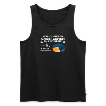 Hund Chihuahua Hundebesitzer Gechenkidee - Männer Premium Bio Tank Top - Schwarz - Vorne - Michal (187cm)