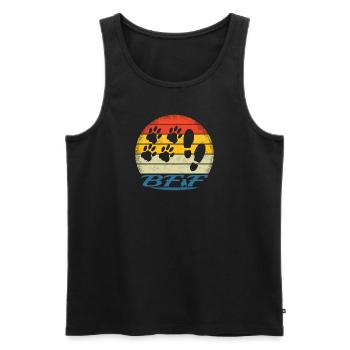 Dog Bulldog Dog Owner Gechenkidee - Men's Premium Organic Tank Top - black - Front - Michal (187cm)