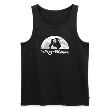 Chien Bulldog Dog Propriétaire Gechenkidee - Débardeur bio Premium Homme - noir - Devant - Michal (187cm)