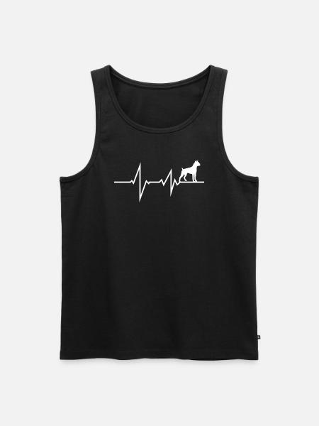 Hund Boxer Hundebesitzer Geschenkidee - Männer Premium Bio Tank Top - Schwarz