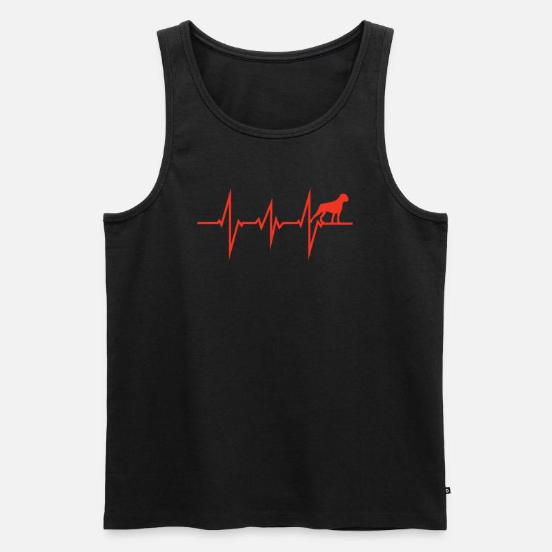 Hund Boxer Hundebesitzer Geschenkidee - Männer Premium Bio Tank Top - Schwarz