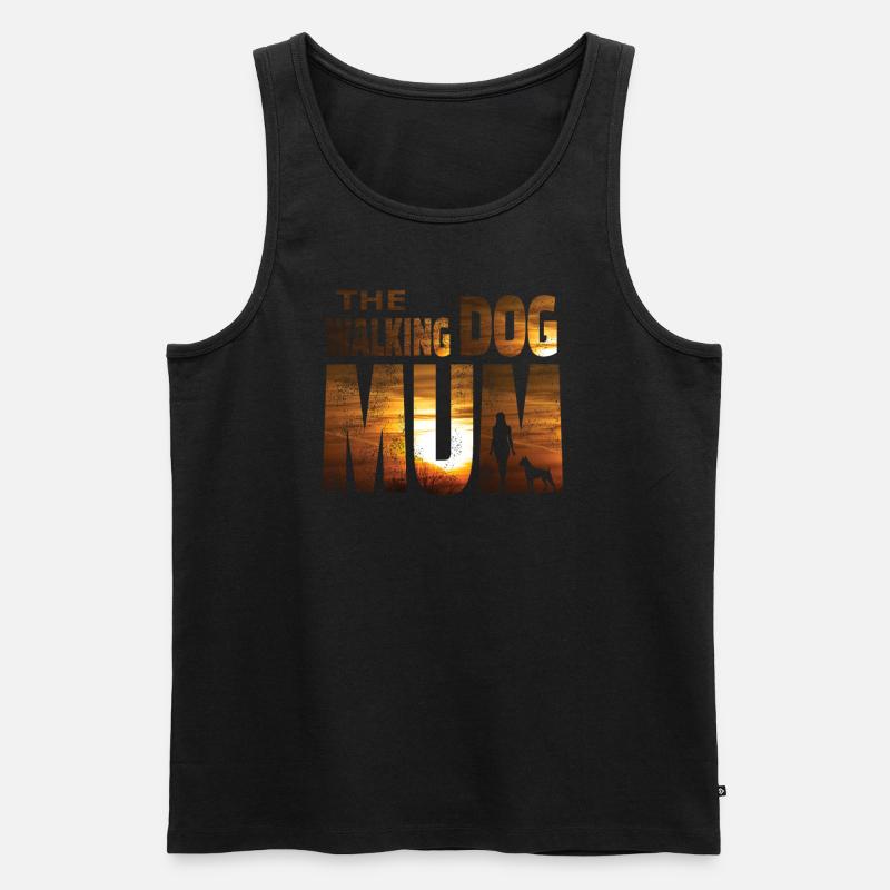 Hund Boxer Hundebesitzer Geschenkidee - Männer Premium Bio Tank Top - Schwarz