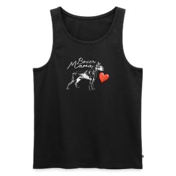 Hund Boxer Hundebesitzer Geschenkidee - Männer Premium Bio Tank Top - Schwarz - Vorne - AI Model Male 178 light (178cm)