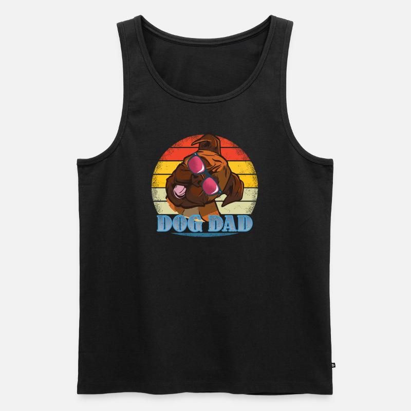Hund Boxer Hundebesitzer Geschenkidee - Männer Premium Bio Tank Top - Schwarz