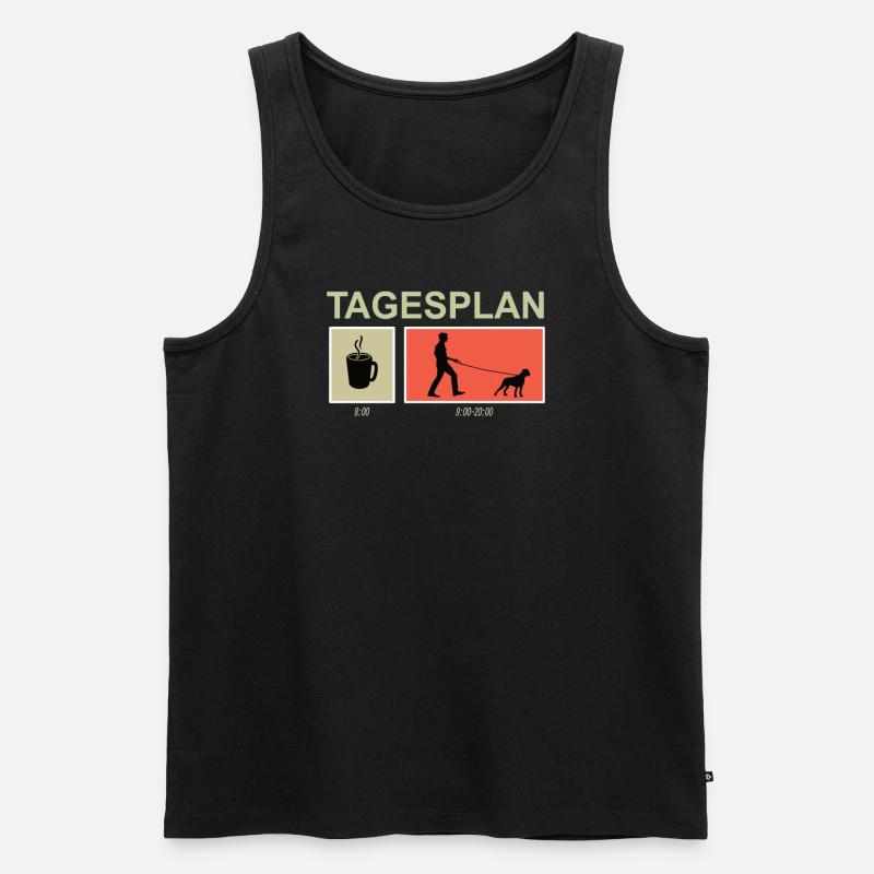 Hund Boxer Hundebesitzer Geschenkidee - Männer Premium Bio Tank Top - Schwarz