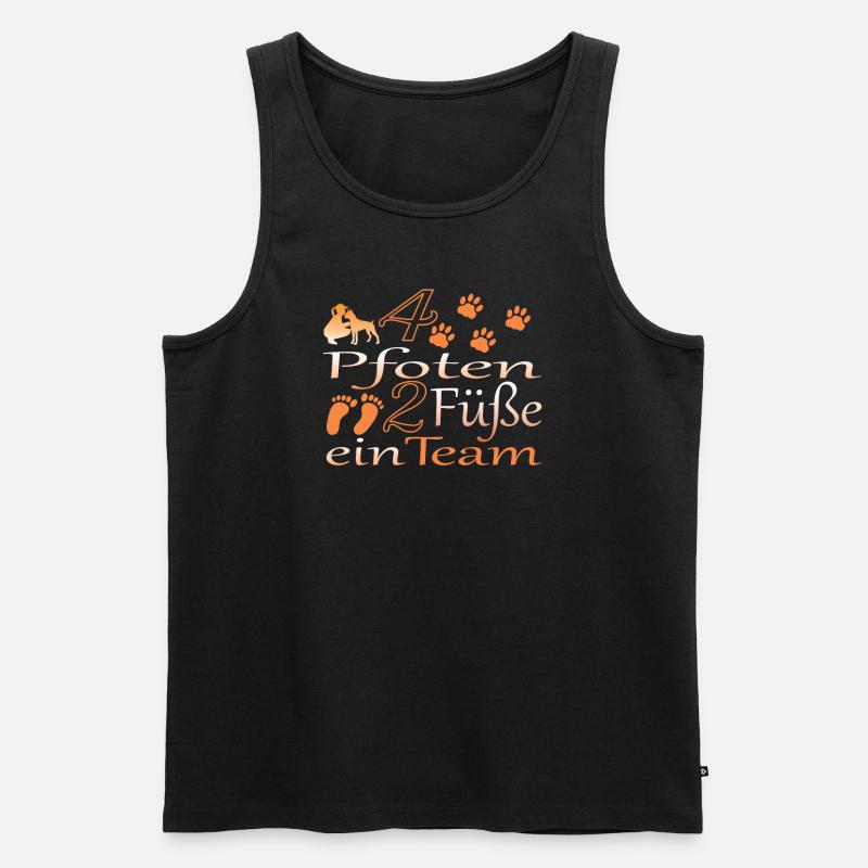 Hund Boxer Hundebesitzer Geschenkidee - Männer Premium Bio Tank Top - Schwarz
