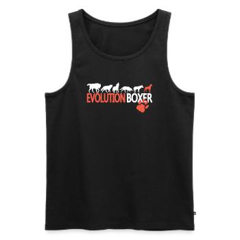Chien Boxer Propriétaire de chien Idée cadeau - Débardeur bio Premium Homme - noir - Devant - Michal (187cm)