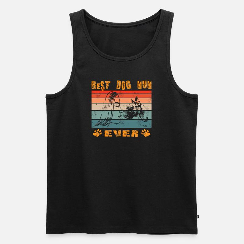 Hund Boxer Hundebesitzer Geschenkidee - Männer Premium Bio Tank Top - Schwarz