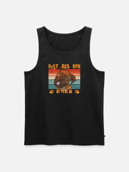 Hund Boxer Hundebesitzer Geschenkidee - Männer Premium Bio Tank Top - Schwarz