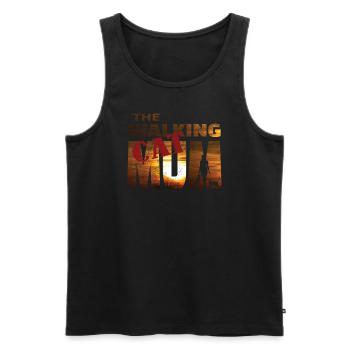 Cat Friend, Cat Accessories Gift - Men's Premium Organic Tank Top - black - Front - Michal (187cm)