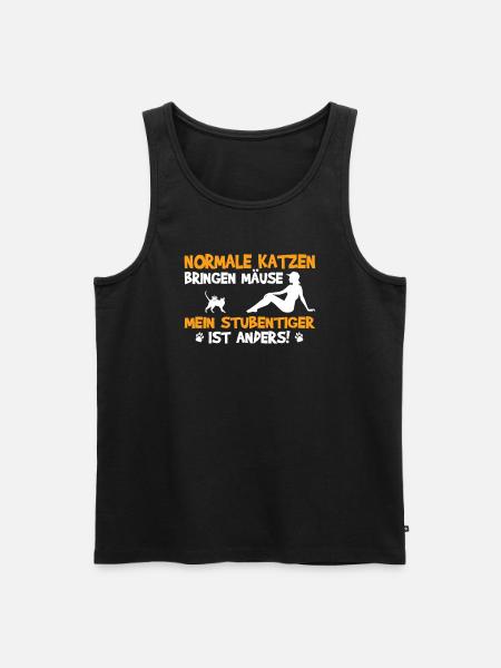 Katzenfreund, Katzenzubehör Geschenk - Männer Premium Bio Tank Top - Schwarz