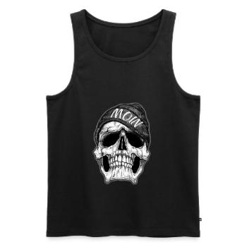 MOIN DEAD HEAD - Men's Premium Organic Tank Top - black - Front - AI Model Male 178 light (178cm)