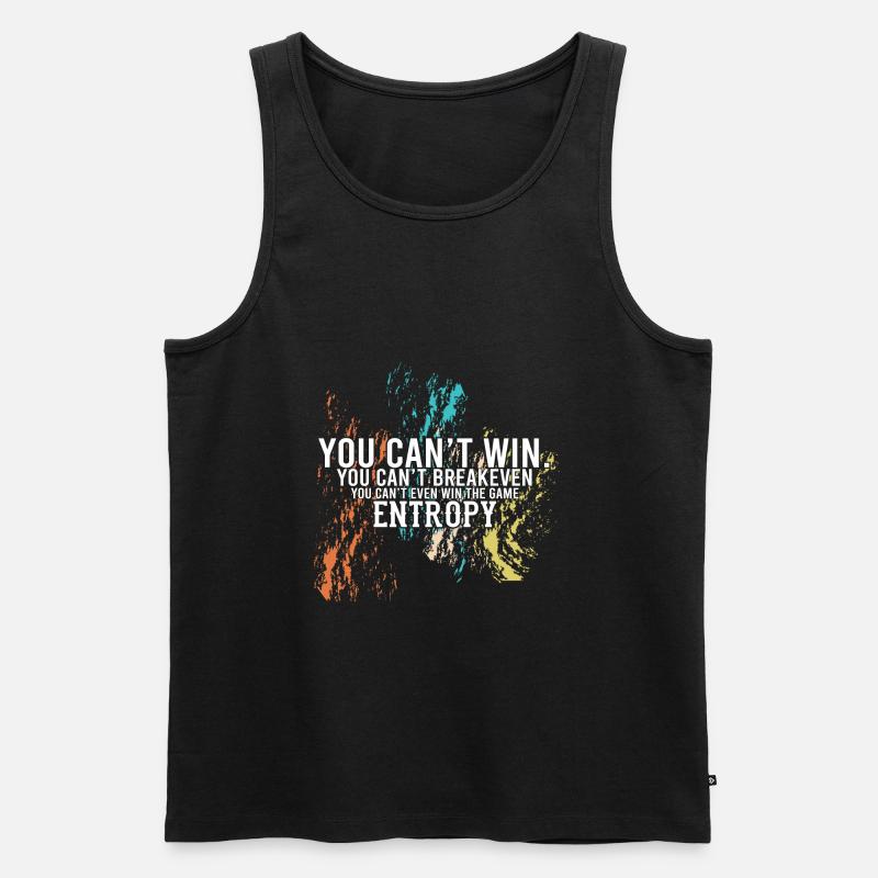 Entropie - Männer Premium Bio Tank Top - Schwarz