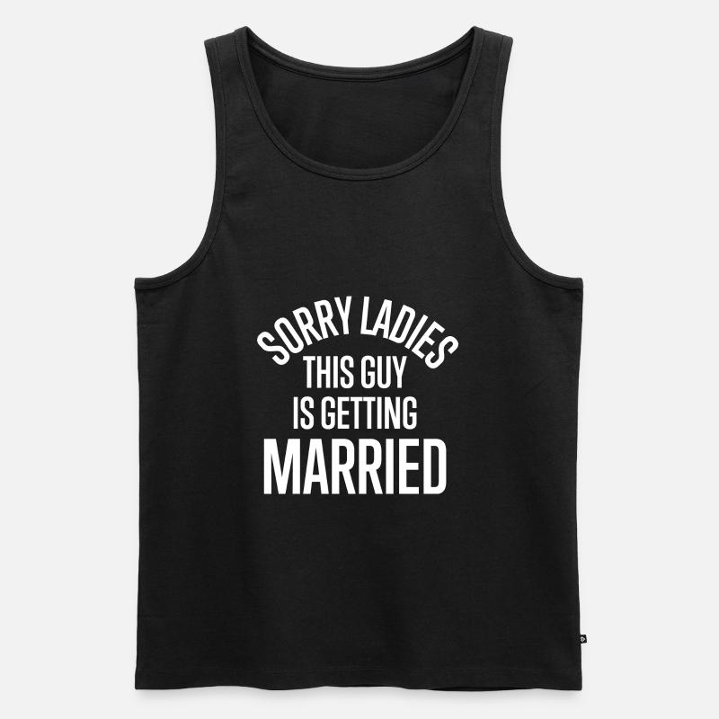 Bräutigam - Männer Premium Bio Tank Top - Schwarz