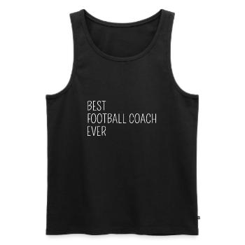Best Football Coach Ever - Men's Premium Organic Tank Top - black - Front - Michal (187cm)