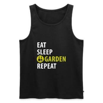 Gardener, hobby gardener, farmer - Men's Premium Organic Tank Top - black - Front - Michal (187cm)