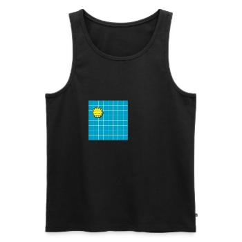 Wasserball - Männer Premium Bio Tank Top - Schwarz - Vorne - Michal (187cm)