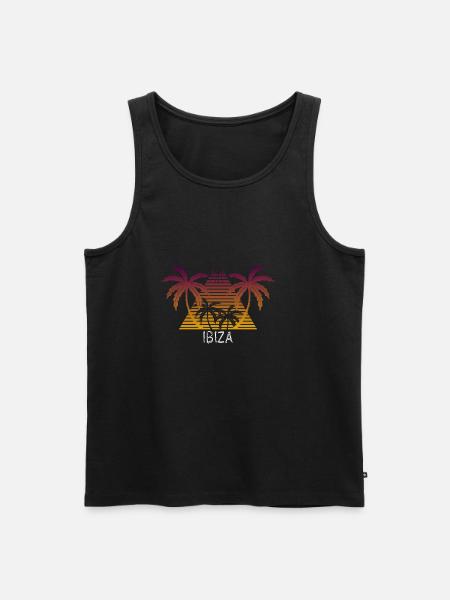 Ibiza - Männer Premium Bio Tank Top - Schwarz