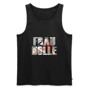 frau holle - Männer Premium Bio Tank Top - Schwarz - Vorne - AI Model Male 178 light (178cm)