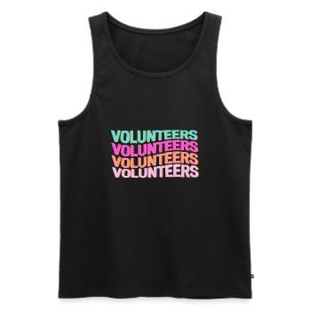 Volunteers Freiwillige Feuerwehr Helfer Retter - Männer Premium Bio Tank Top - Schwarz - Vorne - Michal (187cm)