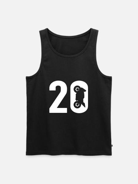 20 Biker Motorcycle 20 - Men's Premium Organic Tank Top - black