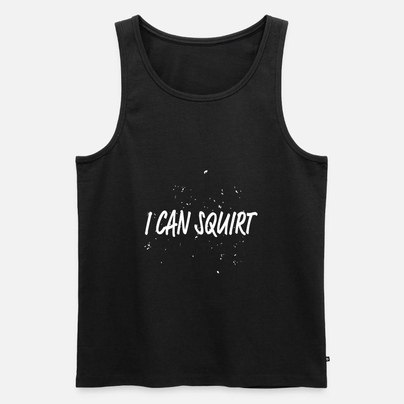 Squirt - Männer Premium Bio Tank Top - Schwarz