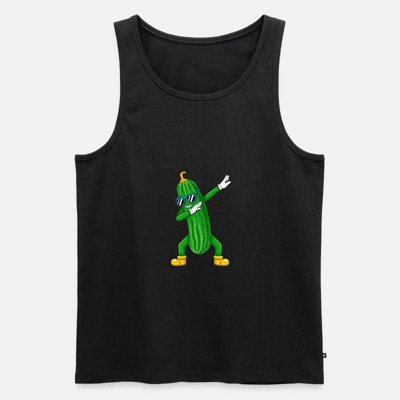 Dabbing Gurke Dab Tanz Geschenk Geburtstag - Männer Premium Bio Tank Top - Schwarz