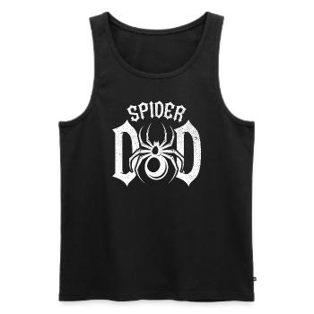 Retro Spider Dad Haustier Spinne Besitzer - Männer Premium Bio Tank Top - Schwarz - Vorne - AI Model Male 178 light (178cm)