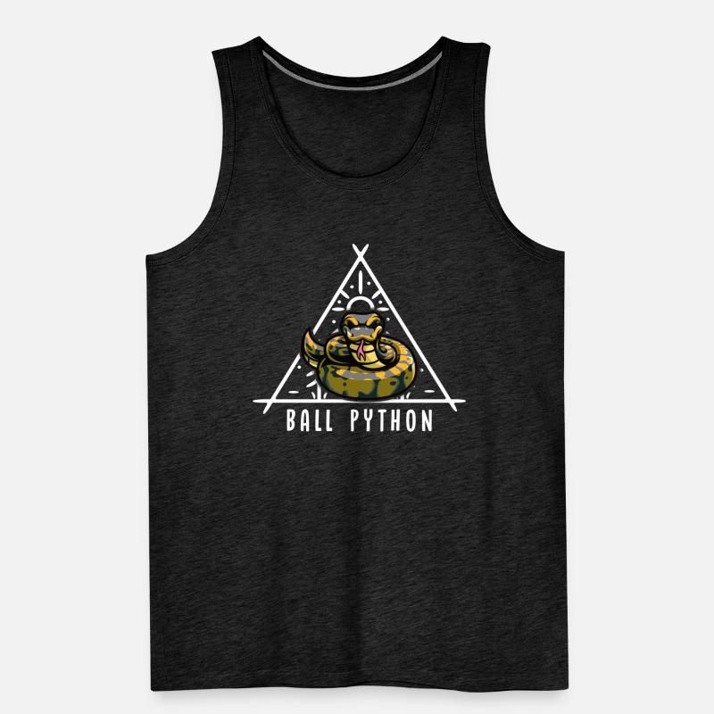 Ball Python Snake Owner Cute Pet Snake Men's Premium Organic Tank Top
