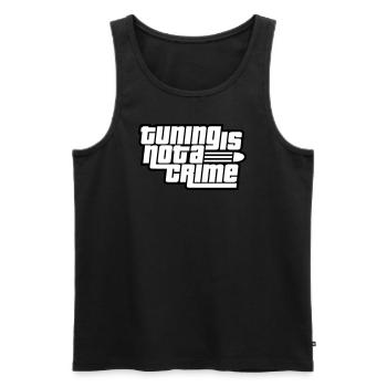 Tuning is not a Crime (Farben änderbar) - Männer Premium Bio Tank Top - Schwarz - Vorne - AI Model Male 178 light (178cm)