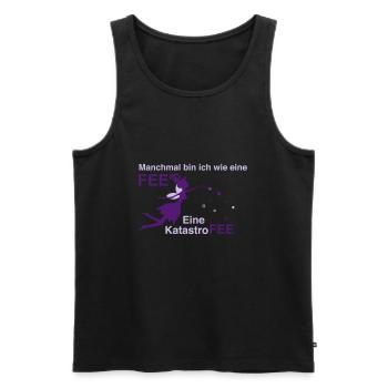 sarkasmus Fee design geschenkidee cooles spruch - Männer Premium Bio Tank Top - Schwarz - Vorne - AI Model Male 178 light (178cm)
