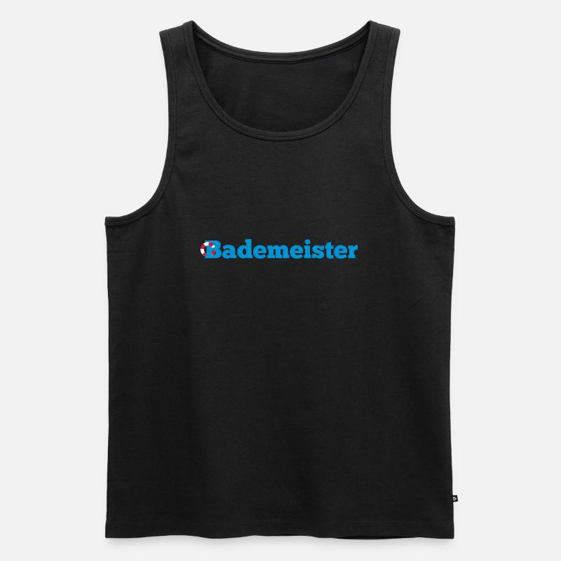 Bademeister - Männer Premium Bio Tank Top - Schwarz