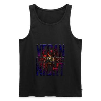 Vegan Funktioniert Net - Männer Premium Bio Tank Top - Schwarz - Vorne - AI Model Male 178 light (178cm)