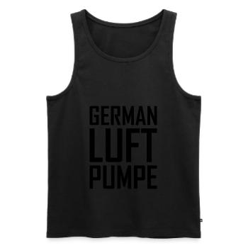 German Luft Pumpe - Männer Premium Bio Tank Top - Schwarz - Vorne - AI Model Male 178 light (178cm)