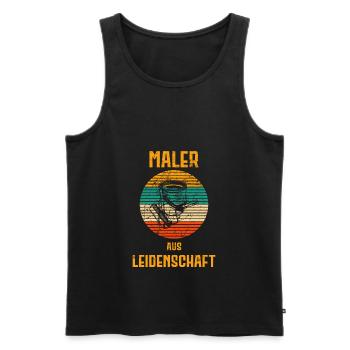Maler und Lackierer Maler Lackierer Handwerker - Männer Premium Bio Tank Top - Schwarz - Vorne - Michal (187cm)