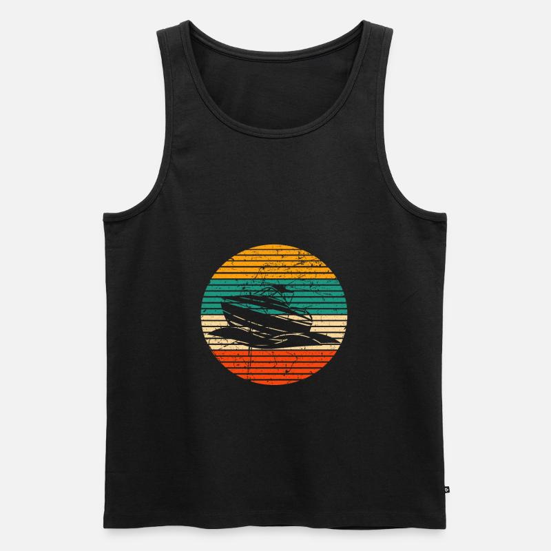 Bateau bateau bateau bateau bateau - Débardeur bio Premium Homme - noir