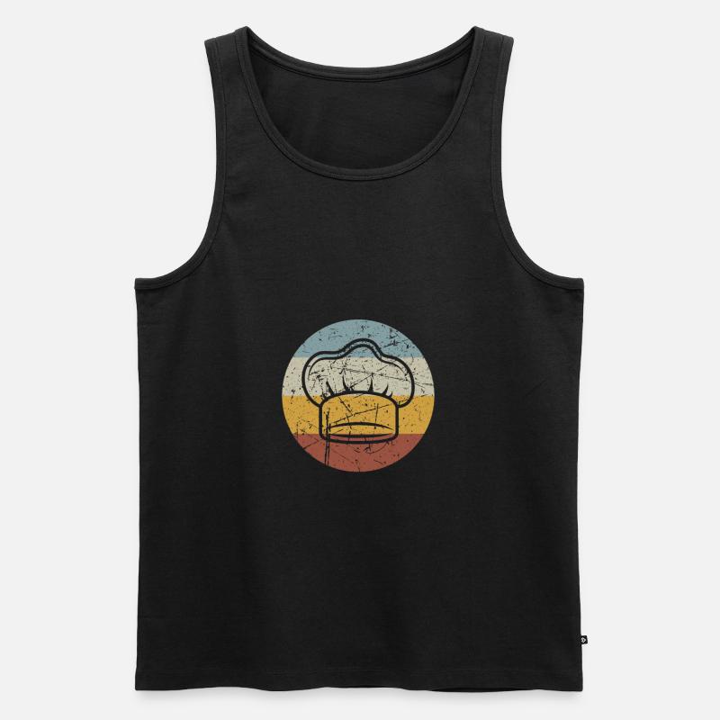 Koch Kochen Grillen Küche Essen - Männer Premium Bio Tank Top - Schwarz