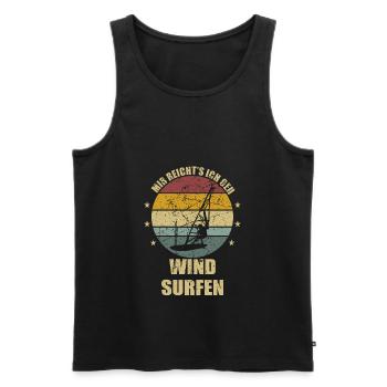 Mir reichts ich geh Windsurfen Bester Windsurfer - Männer Premium Bio Tank Top - Schwarz - Vorne - AI Model Male 178 light (178cm)