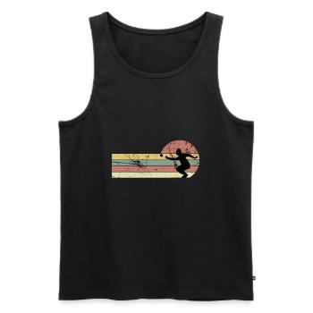 Boule Petanque Boccia Boule player Boules Ball - Men's Premium Organic Tank Top - black - Front - AI Model Male 178 light (178cm)