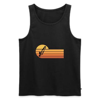 Windsurfen Windsurfer - Männer Premium Bio Tank Top - Schwarz - Vorne - AI Model Male 178 light (178cm)