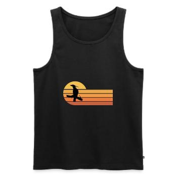 Hoopoe bird nature protection - Men's Premium Organic Tank Top - black - Front - AI Model Male 178 light (178cm)